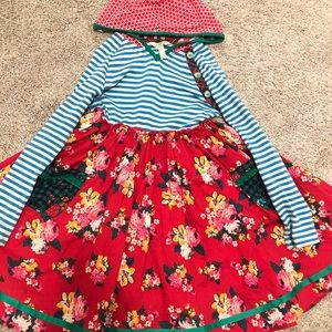 Matilda Jane Merry Day hooded dress sz 8